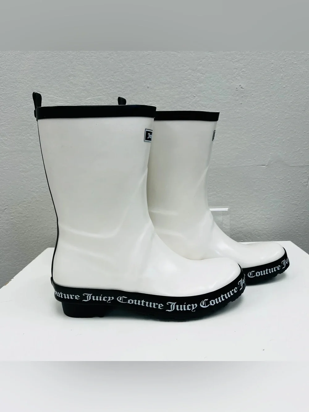 Juicy Couture Totally Logo Rain Boots - Size 8